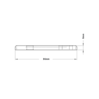 41-115-1SS MODULAR SOLUTIONS TIE PLATE 45MM X 90MM CREATE RIGHT ANGLE, S.S. HARDWARE, 1 THRU, 1 SLOTTED HOLE
